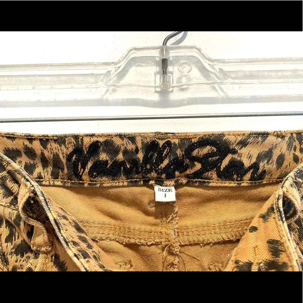 Vanilla Star Cheetah Print Skinny Jeans Size 1